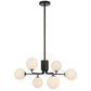 Felton 6 Light Pendant - Black