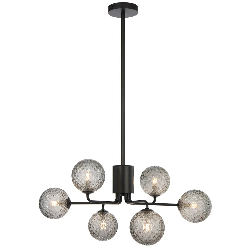 Felton 6 Light Pendant - Black