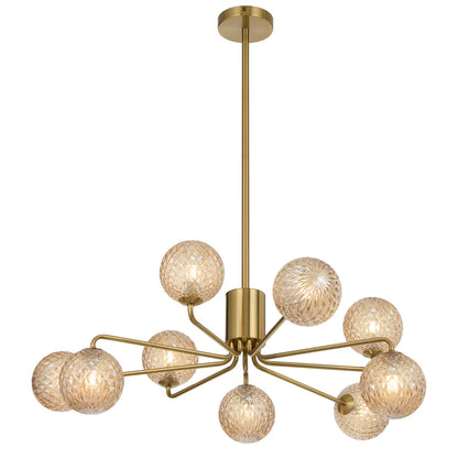 Felton 9 Light Pendant - Antique Gold