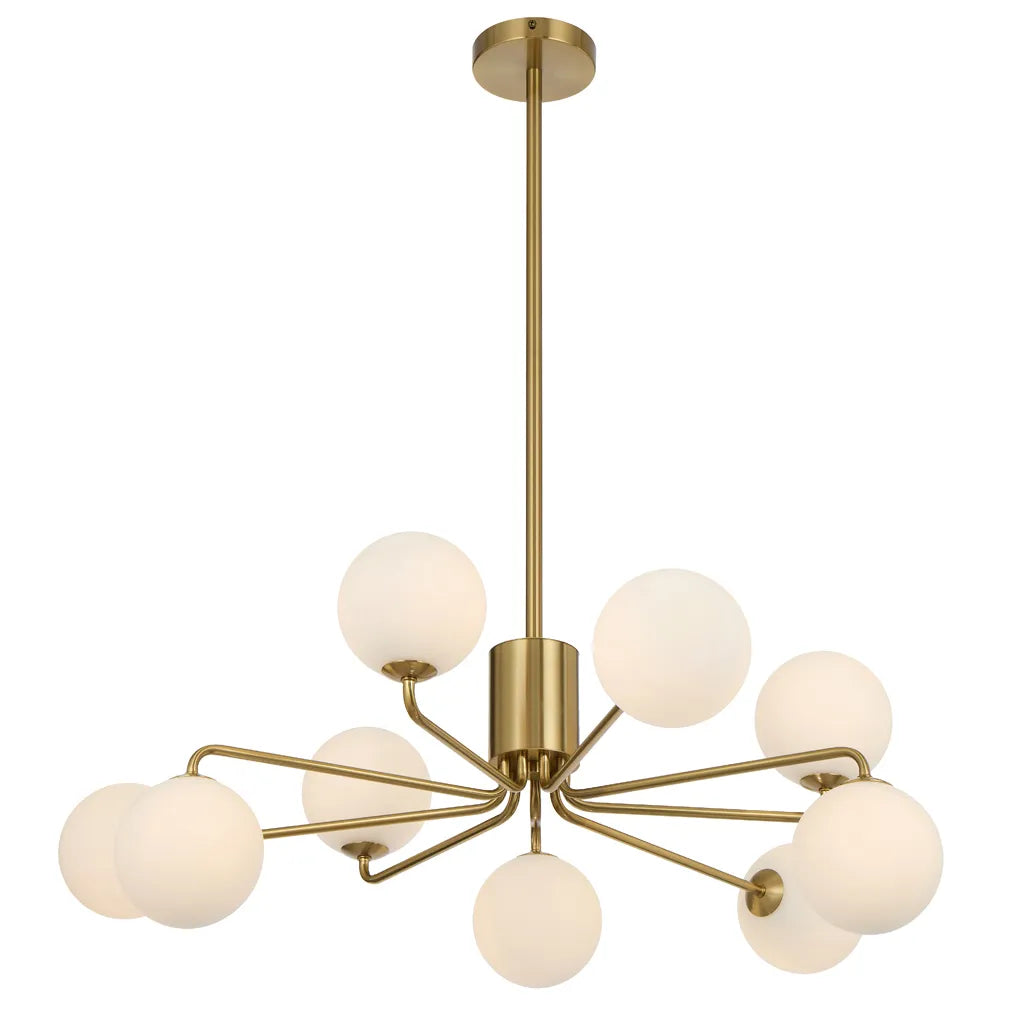 Felton 9 Light Pendant - Antique Gold