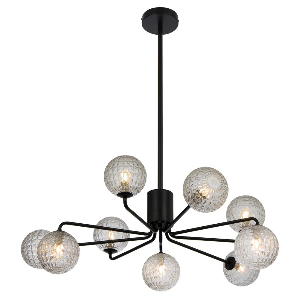 Felton 9 Light Pendant - Black