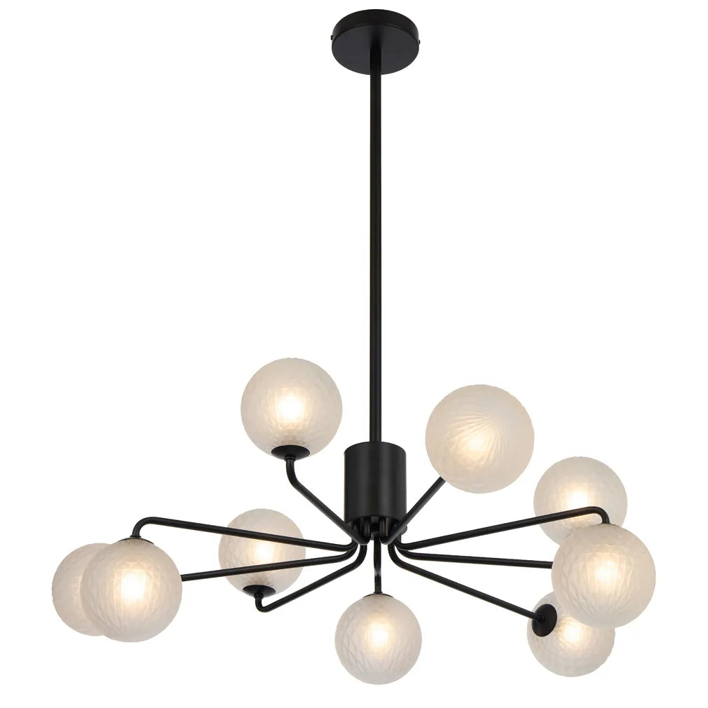 Felton 9 Light Pendant - Black