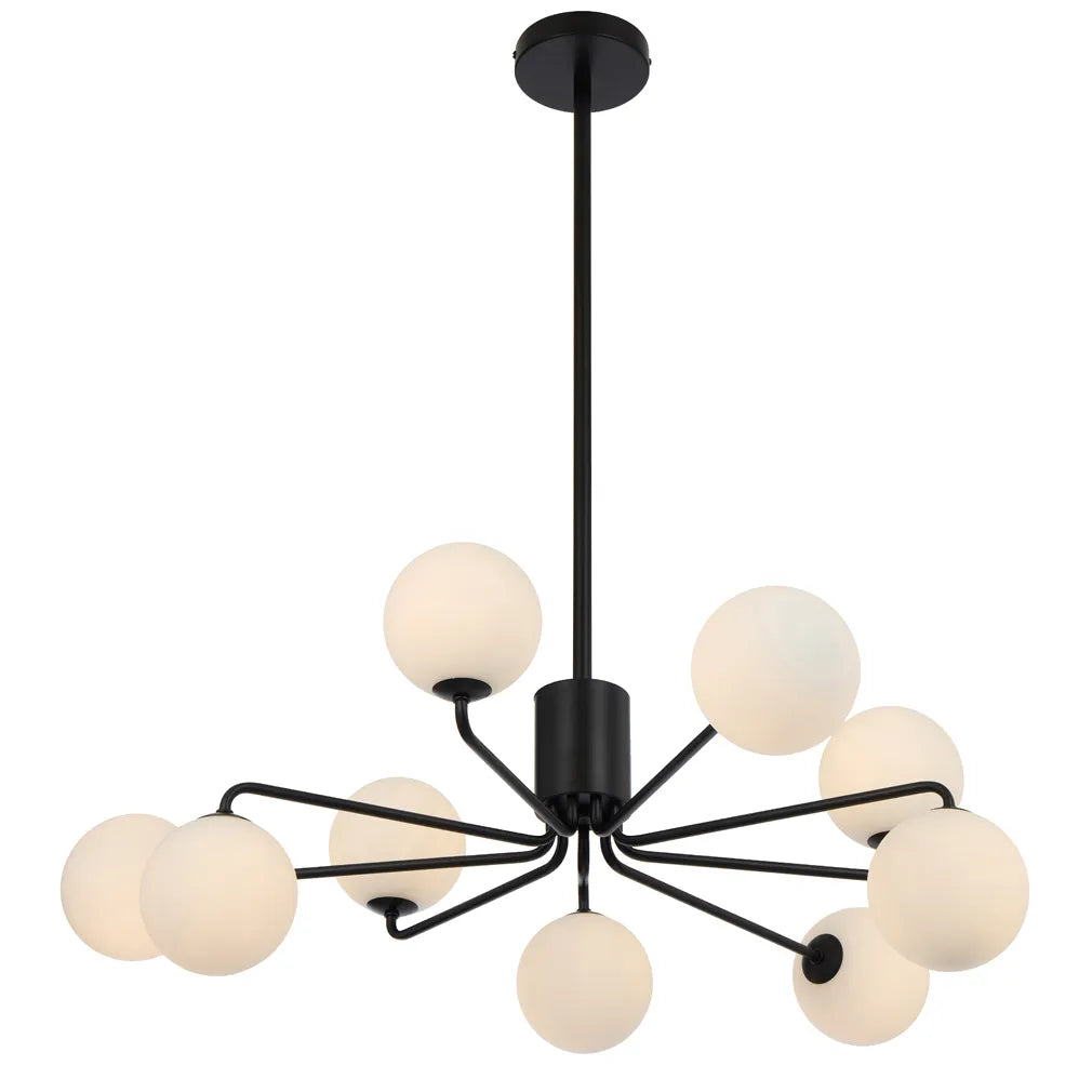 Felton 9 Light Pendant - Black