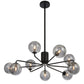 Felton 9 Light Pendant - Black