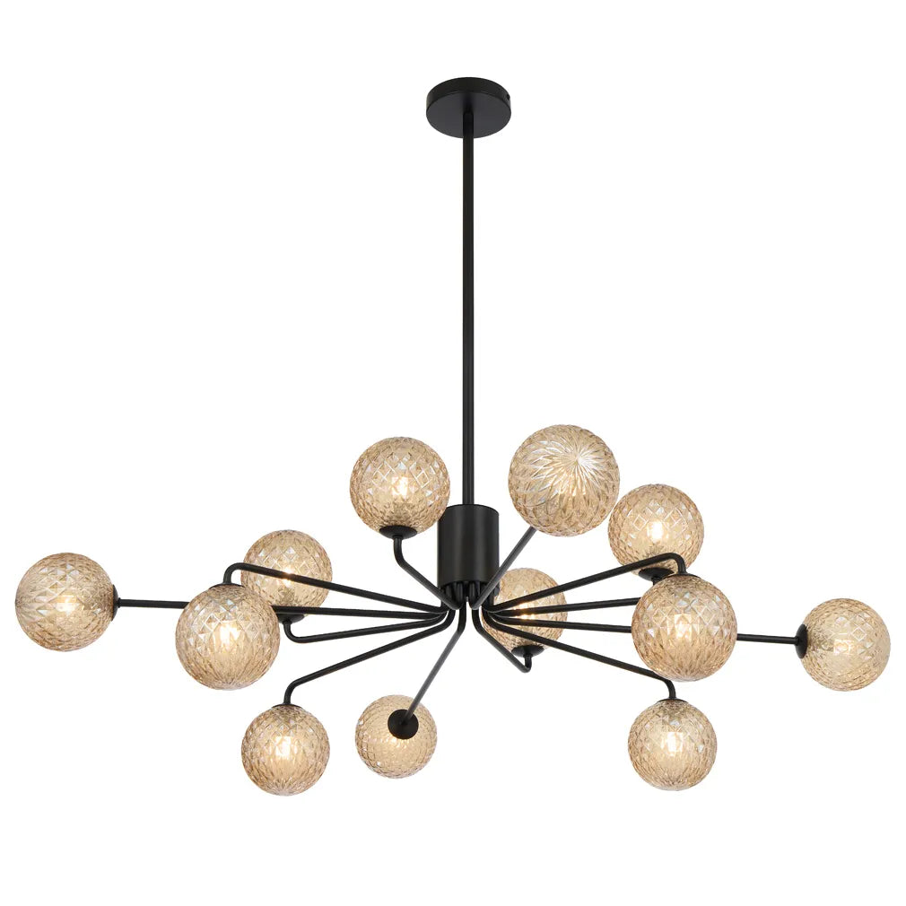 Felton 12 Light Pendant - Black