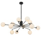 Felton 12 Light Pendant - Black