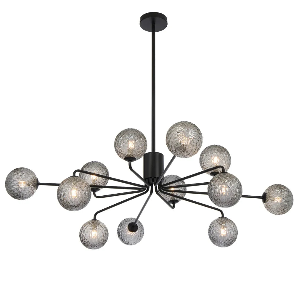 Felton 12 Light Pendant - Black