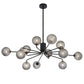 Felton 12 Light Pendant - Black