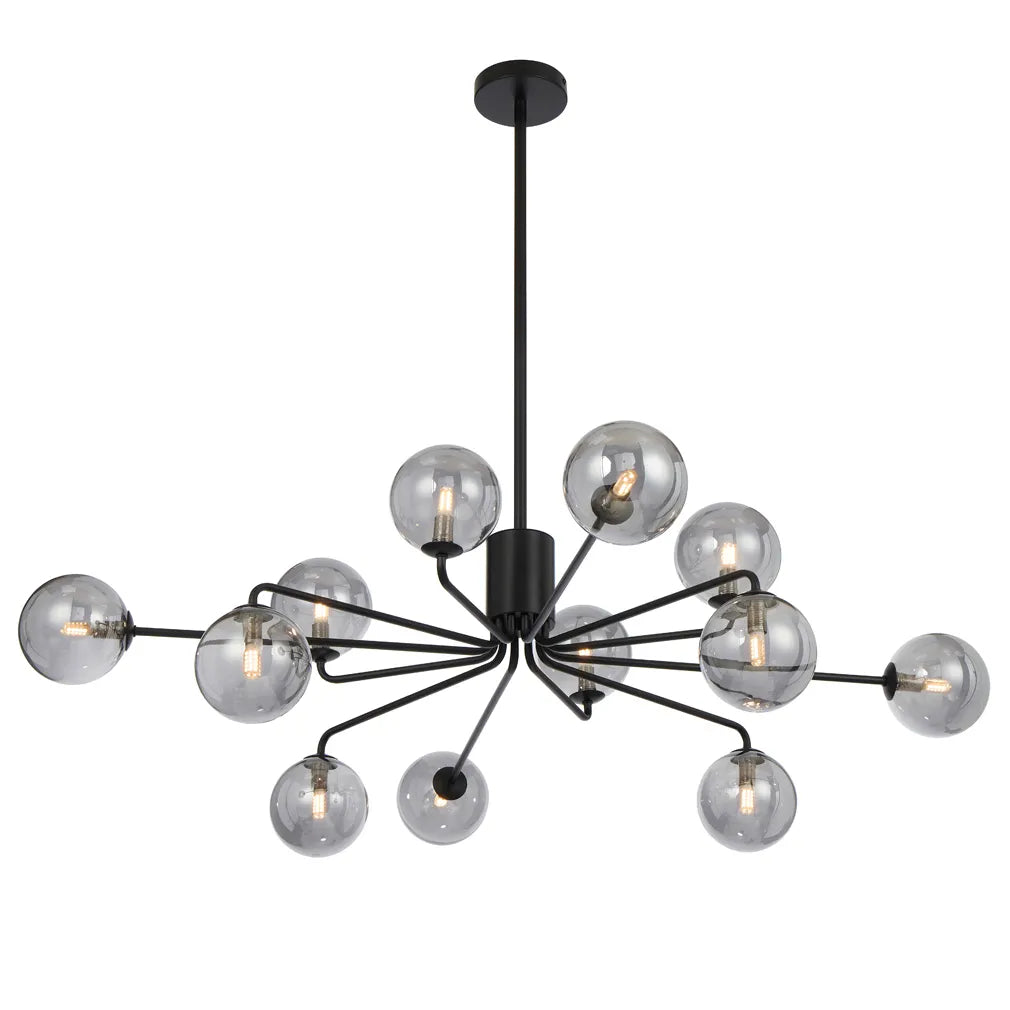 Felton 12 Light Pendant - Black