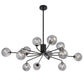 Felton 12 Light Pendant - Black