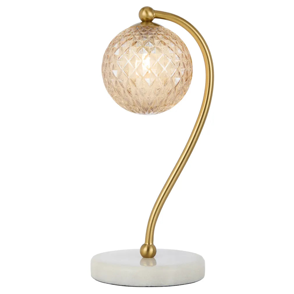 Felton Table Lamp - White Marble