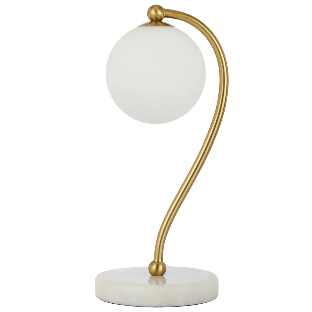 Felton Table Lamp - White Marble