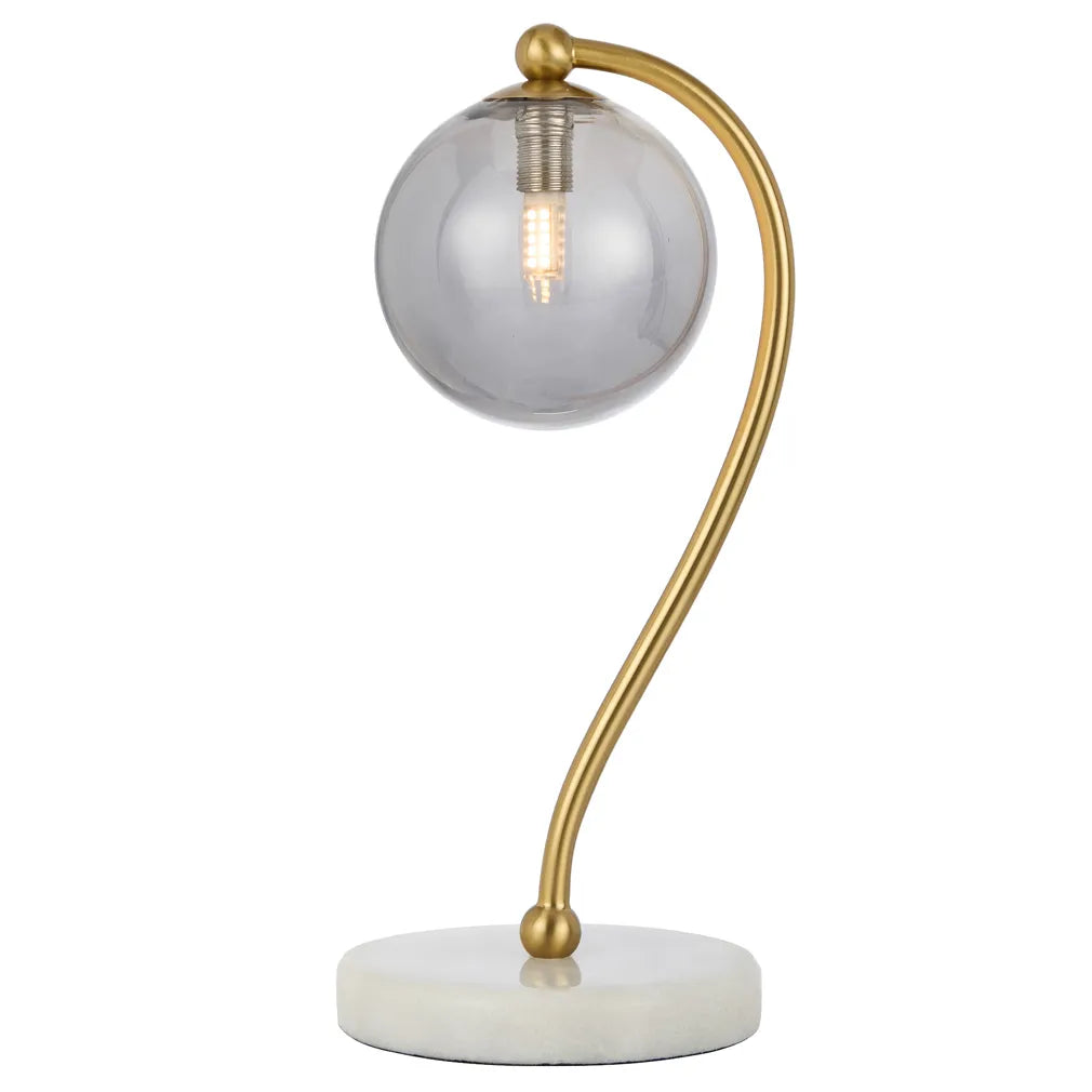 Felton Table Lamp - White Marble