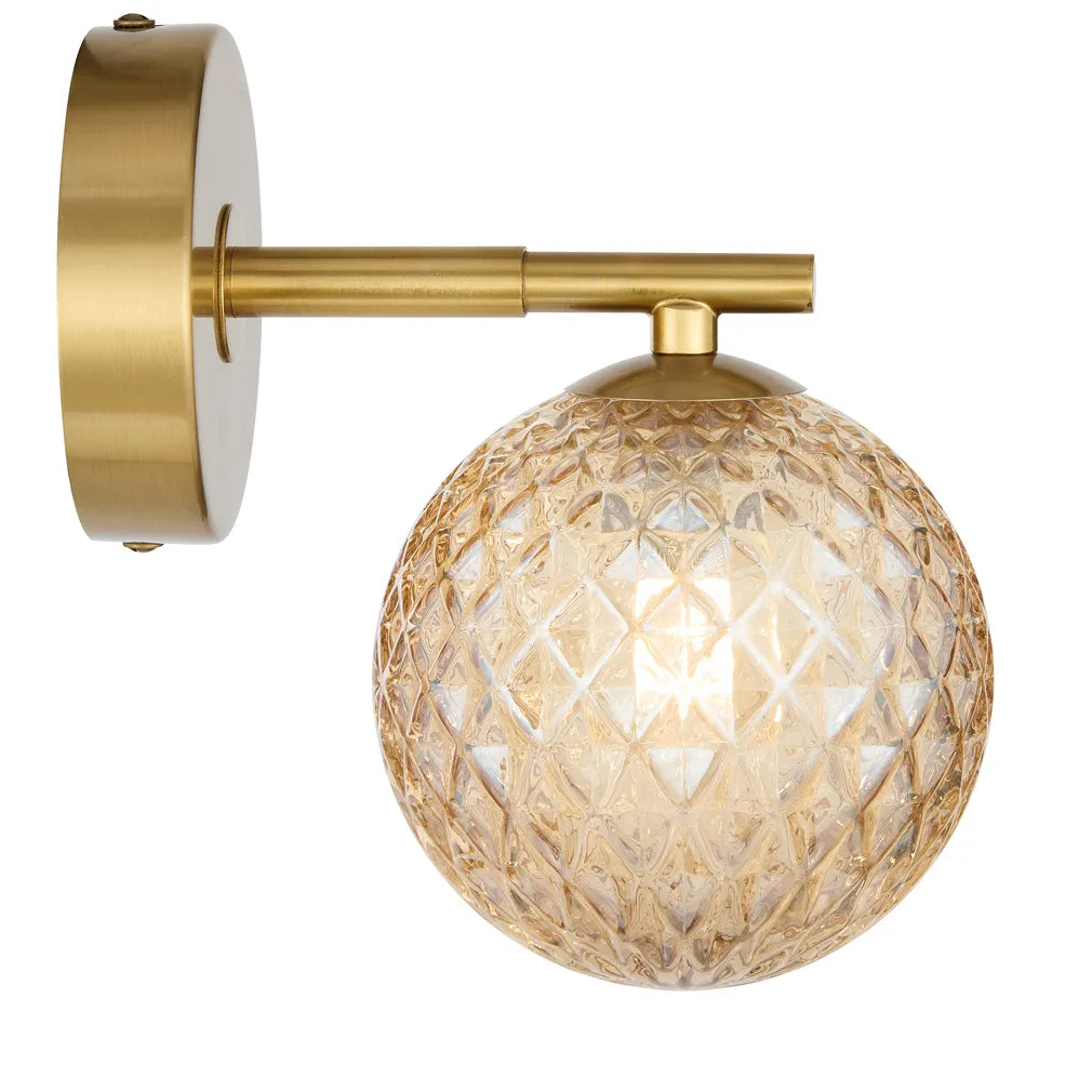 Felton 1 Light Wall Light - Antique Gold