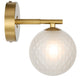 Felton 1 Light Wall Light - Antique Gold