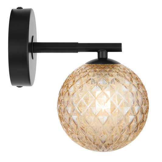 Felton 1 Light Wall Light - Black