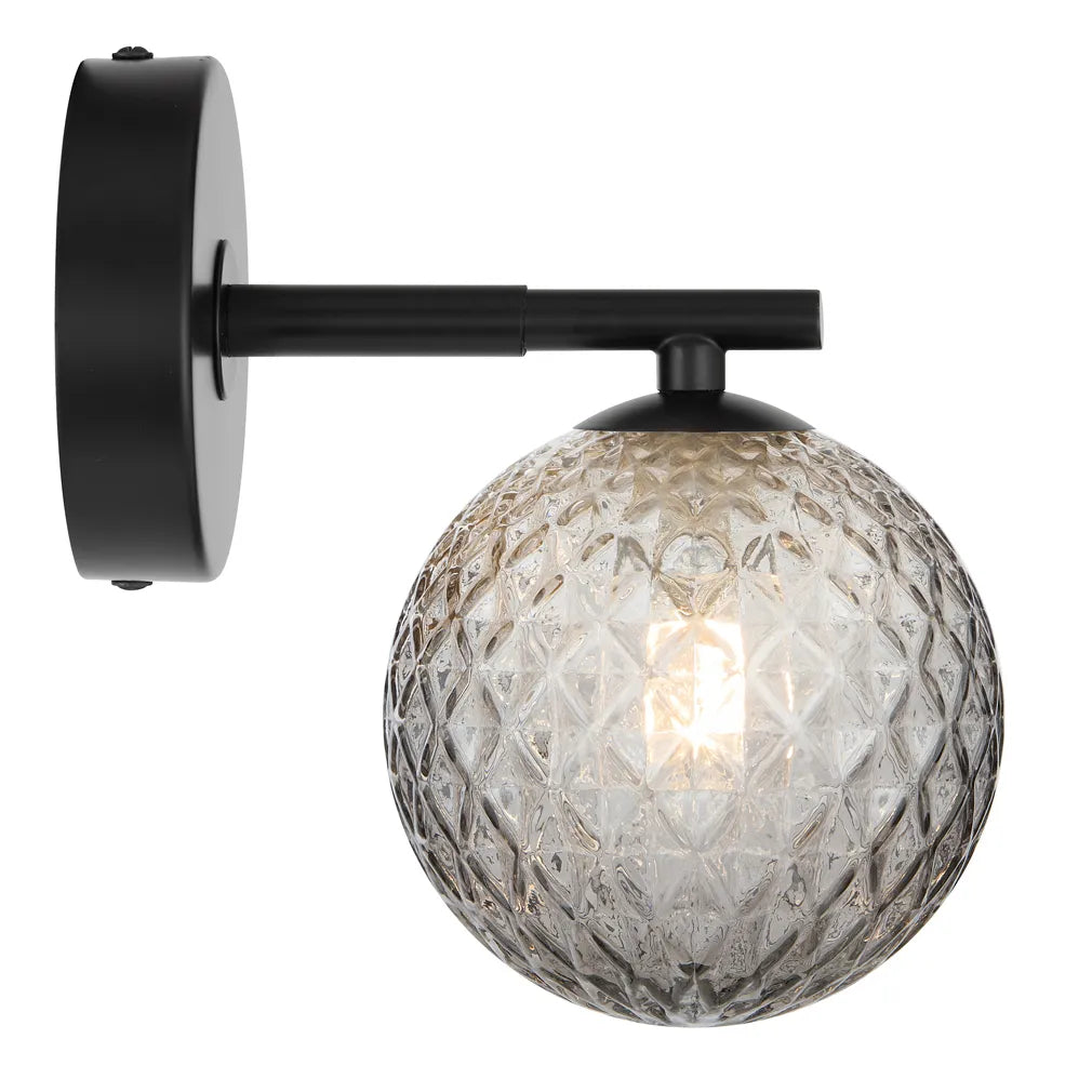 Felton 1 Light Wall Light - Black