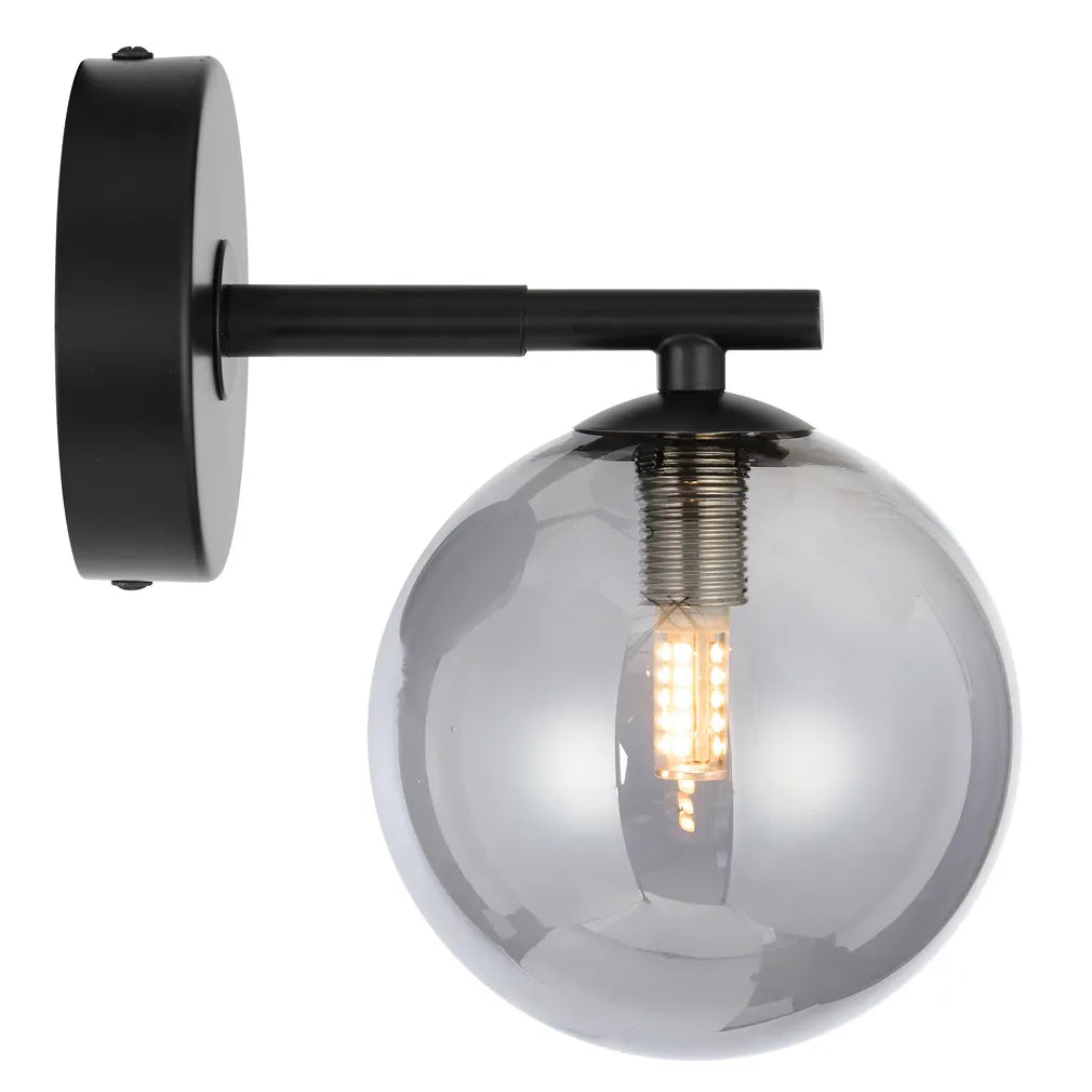 Felton 1 Light Wall Light - Black