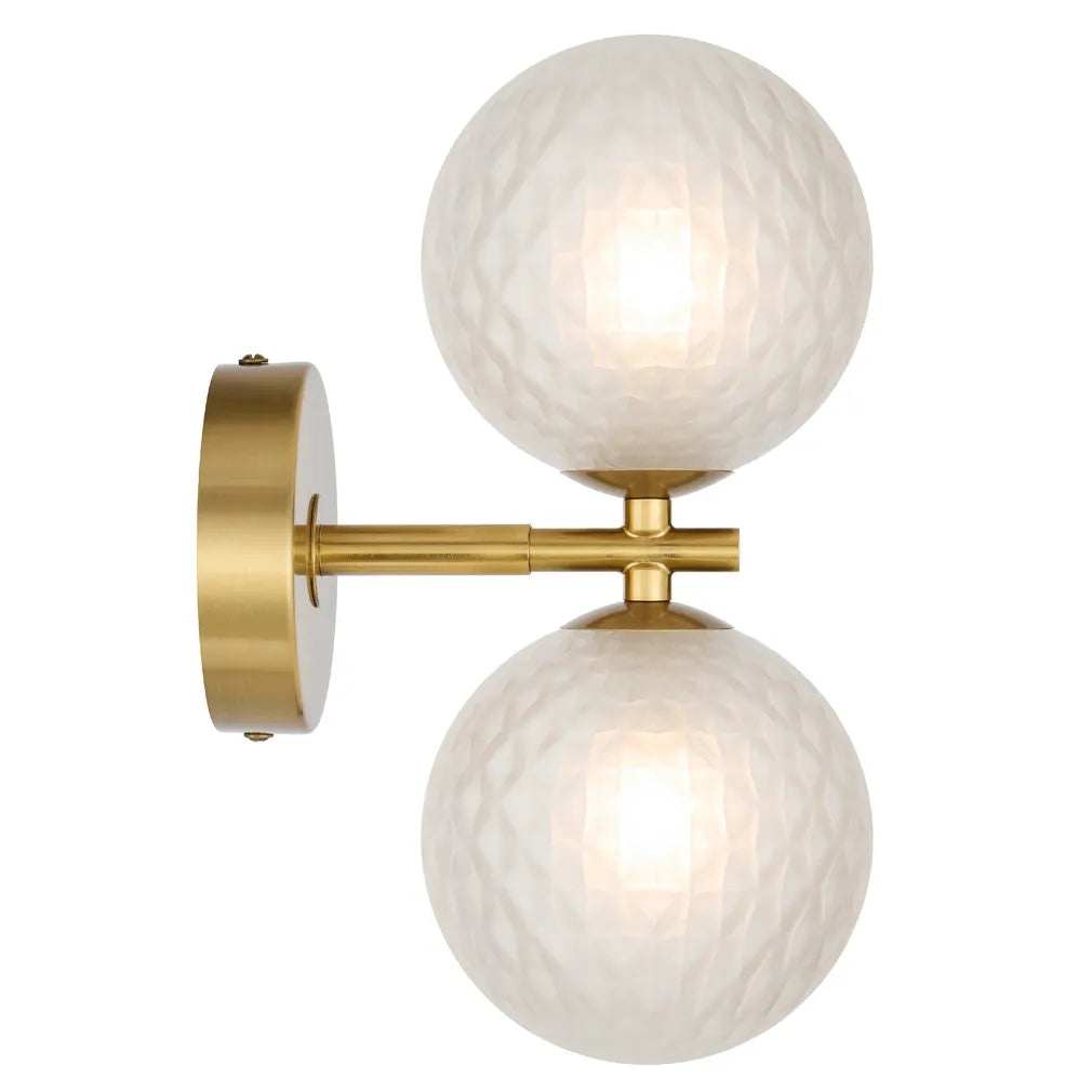 Felton 2 Light Wall Light - Antique Gold