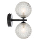 Felton 2 Light Wall Light - Black