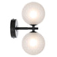 Felton 2 Light Wall Light - Black