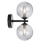 Felton 2 Light Wall Light - Black