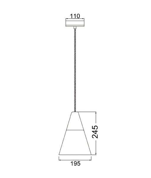 Finn Blonde Wood & Opal Cone Pendant Light
