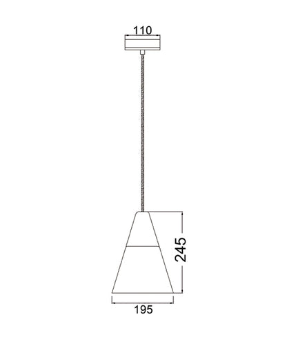 Finn Blonde Wood & Opal Cone Pendant Light