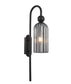 Flauta: Interior Round Top Cylinder Ribbed Wall Lights
