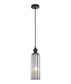 Flauta: Interior Round Top Cylinder Ribbed Pendant Lights