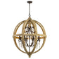 Florin Wood Iron Clear Chain Pendant