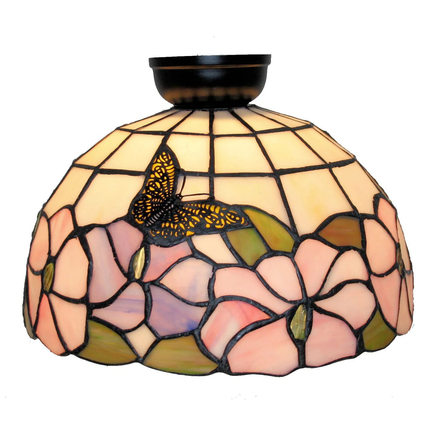 Floral Butterfly Leadlight B/Fix