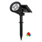 High-Output Garden Spot Light with Attached Solar Panel