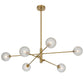 Gaston 6 Light Pendant - Antique Gold