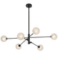 Gaston 6 Light Pendant - Black