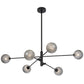 Gaston 6 Light Pendant - Black