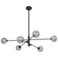 Gaston 6 Light Pendant - Black