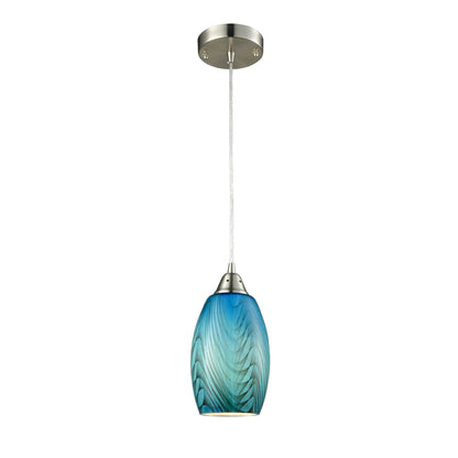 Glaze Ellipse Hand Blown Glass Pendant Light