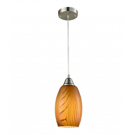 Glaze Ellipse Hand Blown Glass Pendant Light