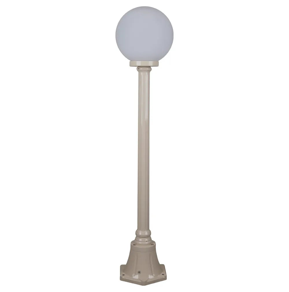 Siena 1 Light 1.2m 250mm Opal Post Light