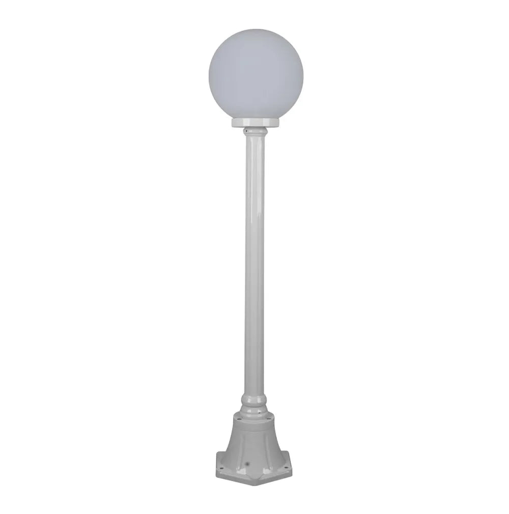 Siena 1 Light 1.2m 250mm Opal Post Light