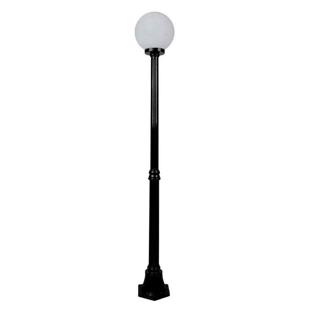 Siena 1 Light 1.85m 250mm Opal Post Light