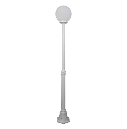 Siena 1 Light 1.85m 250mm Opal Post Light
