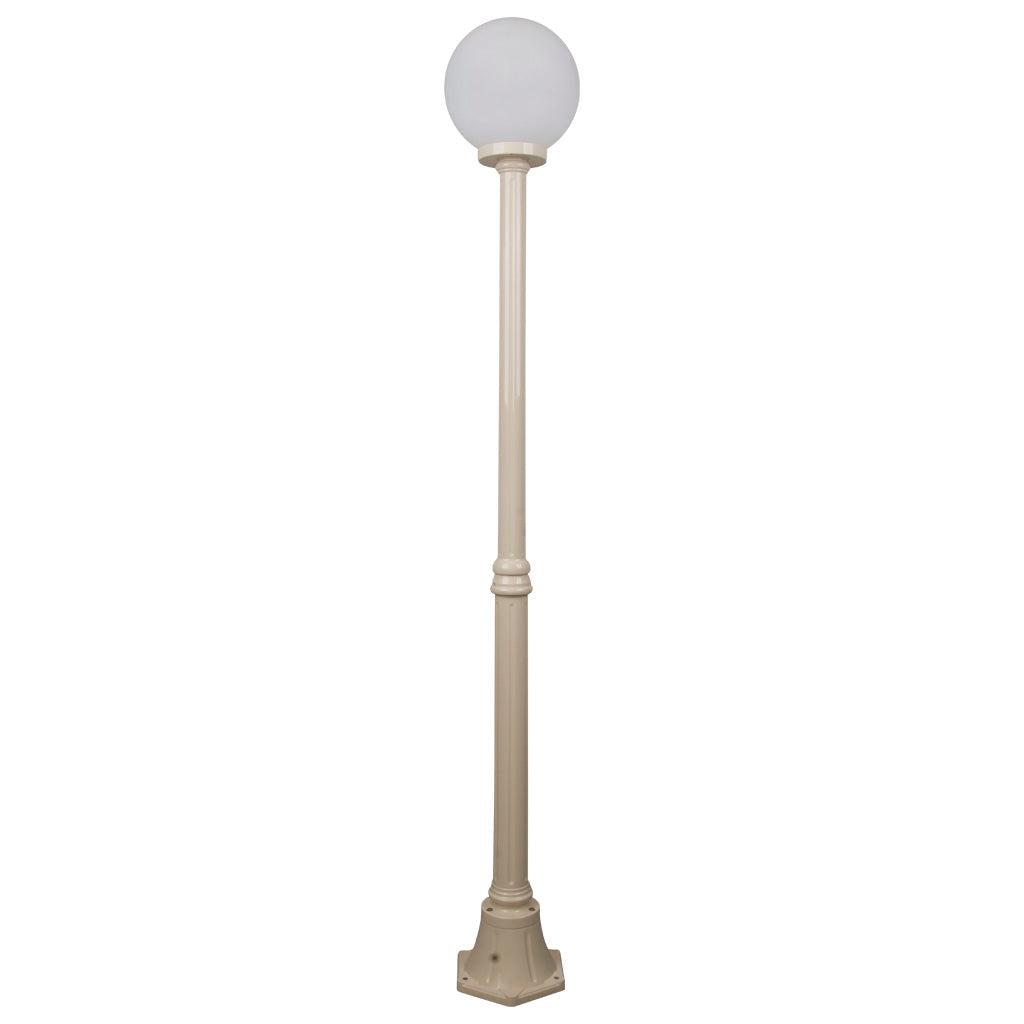 Siena 1 Light 1.85m 250mm Opal Post Light