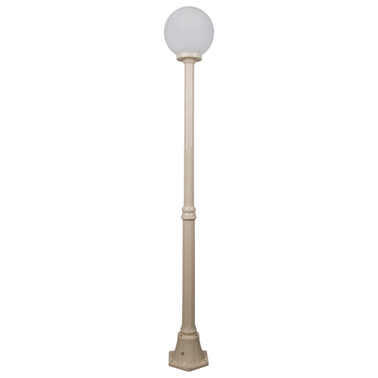 Siena 1 Light 1.85m 250mm Opal Post Light