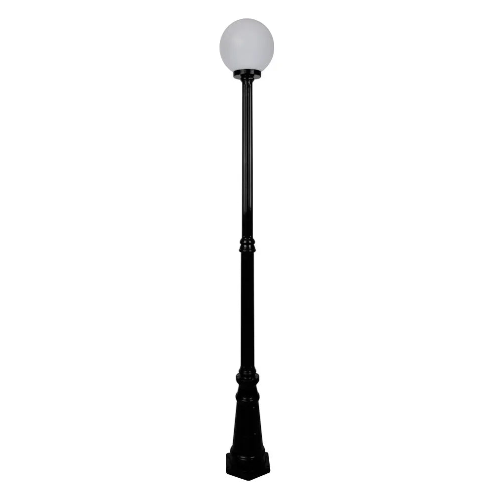 Siena 1 Light 2.21m 250mm Opal Post Light