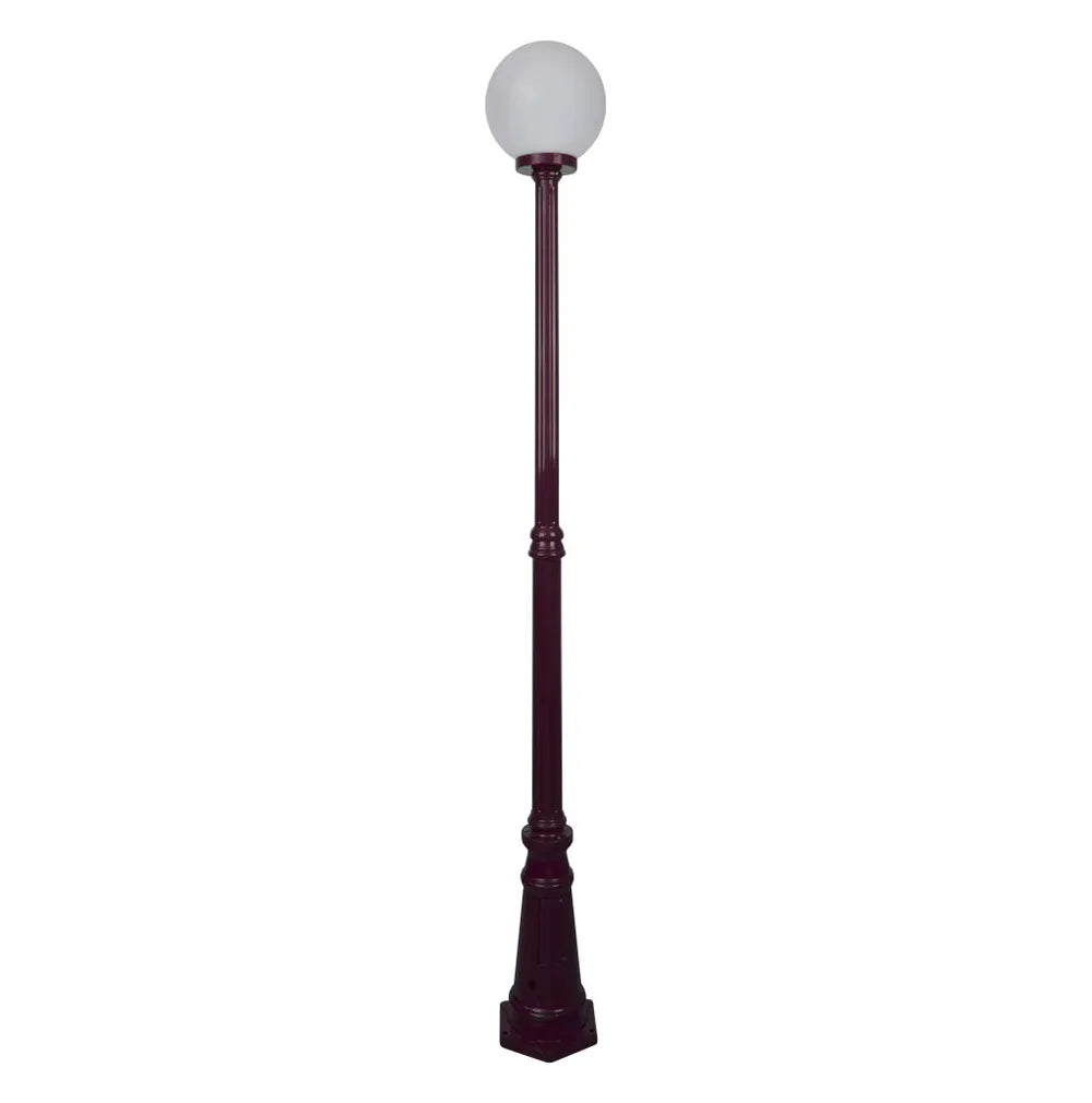 Siena 1 Light 2.21m 250mm Opal Post Light