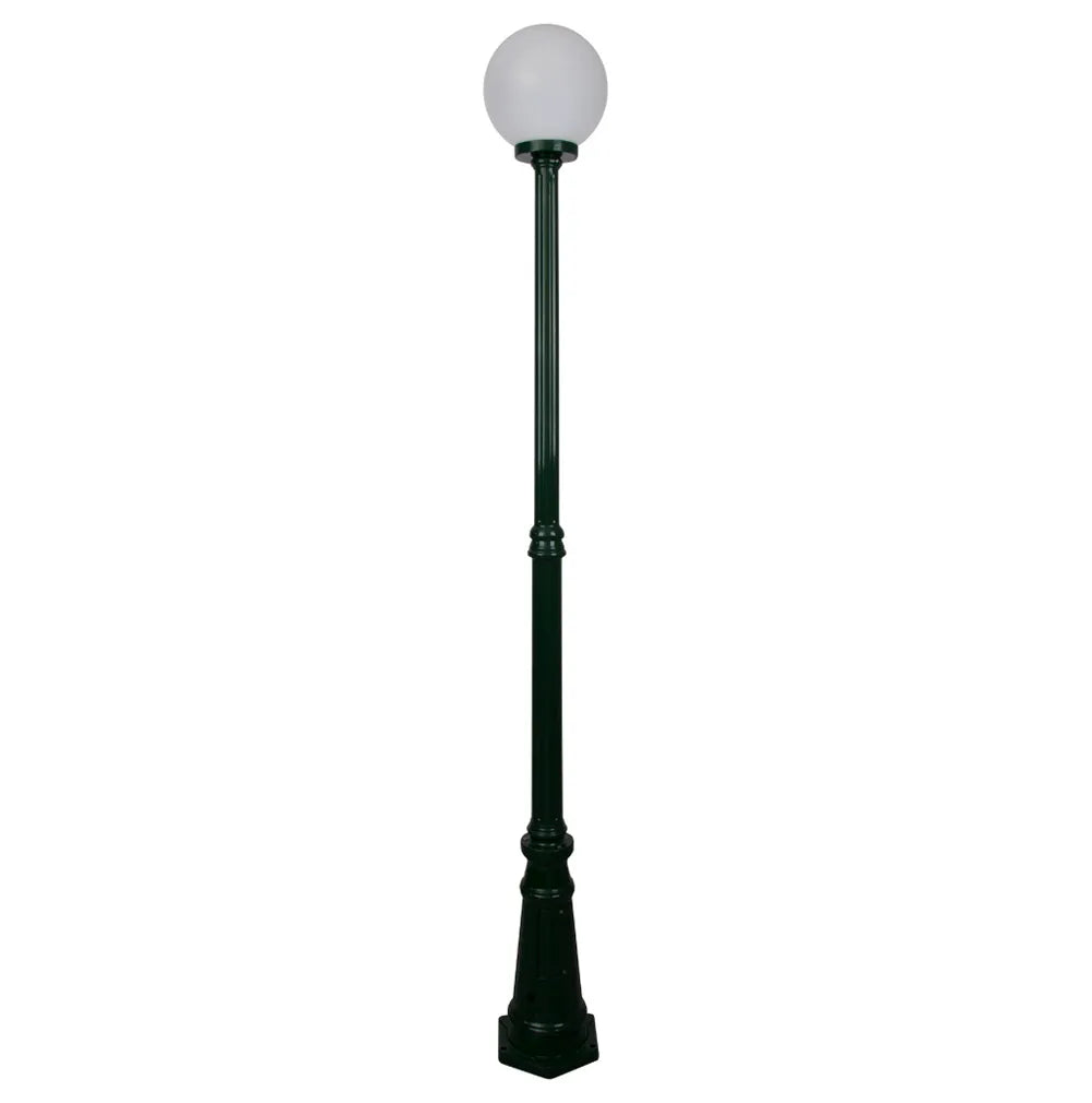 Siena 1 Light 2.21m 250mm Opal Post Light