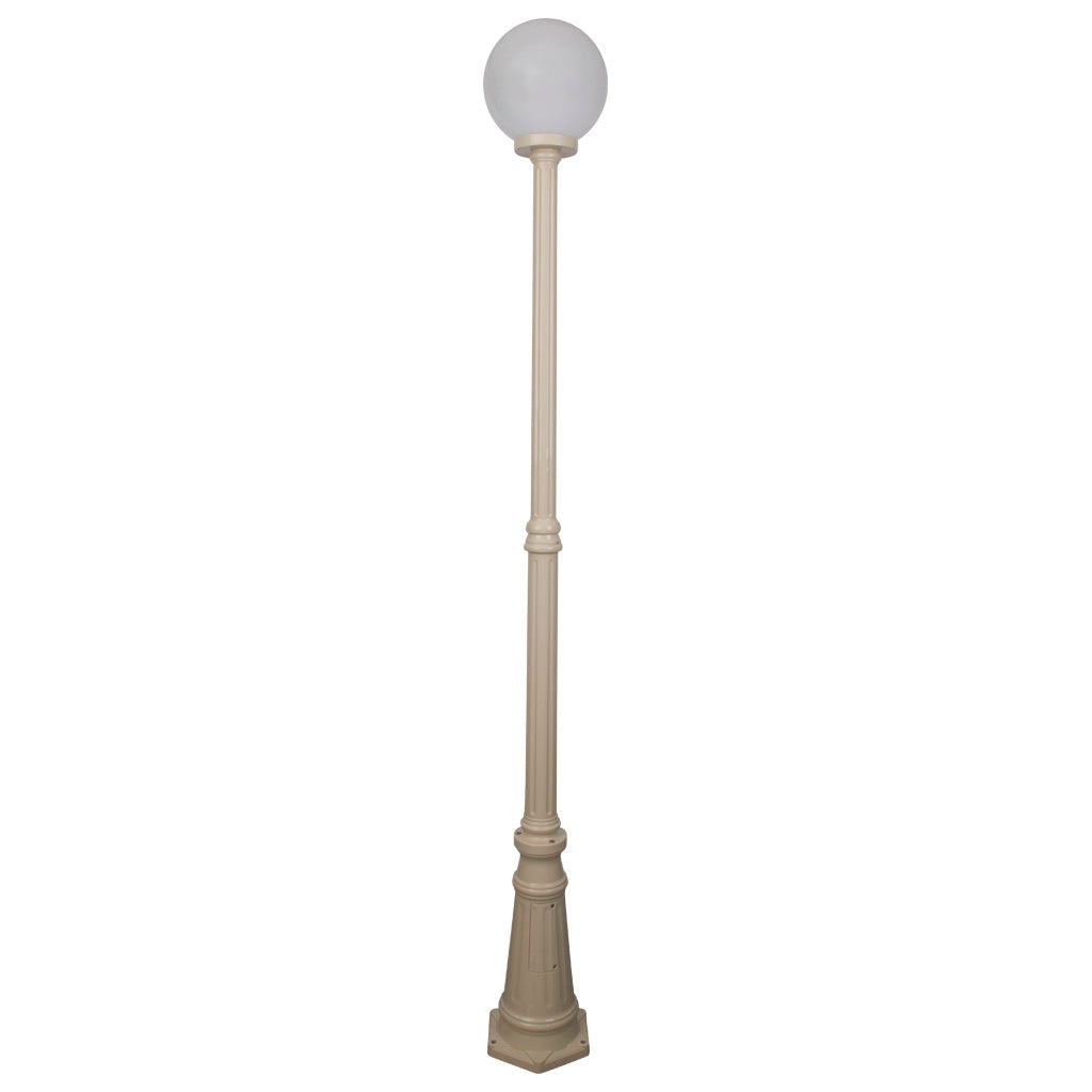 Siena 1 Light 2.21m 250mm Opal Post Light