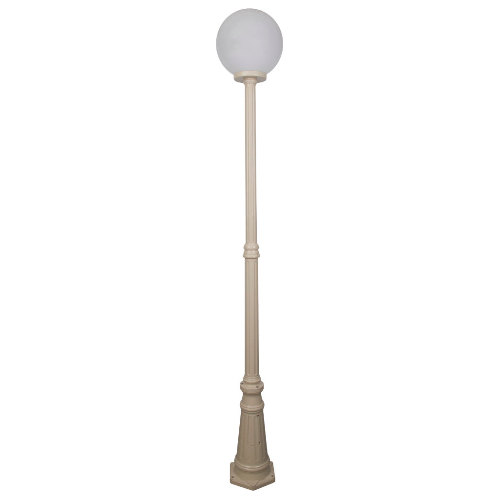 Siena 1 Light 2.26m 300mm Opal Post Light